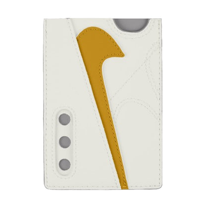 White-Yellow - Front - Nike Air Max 90 Card Wallet