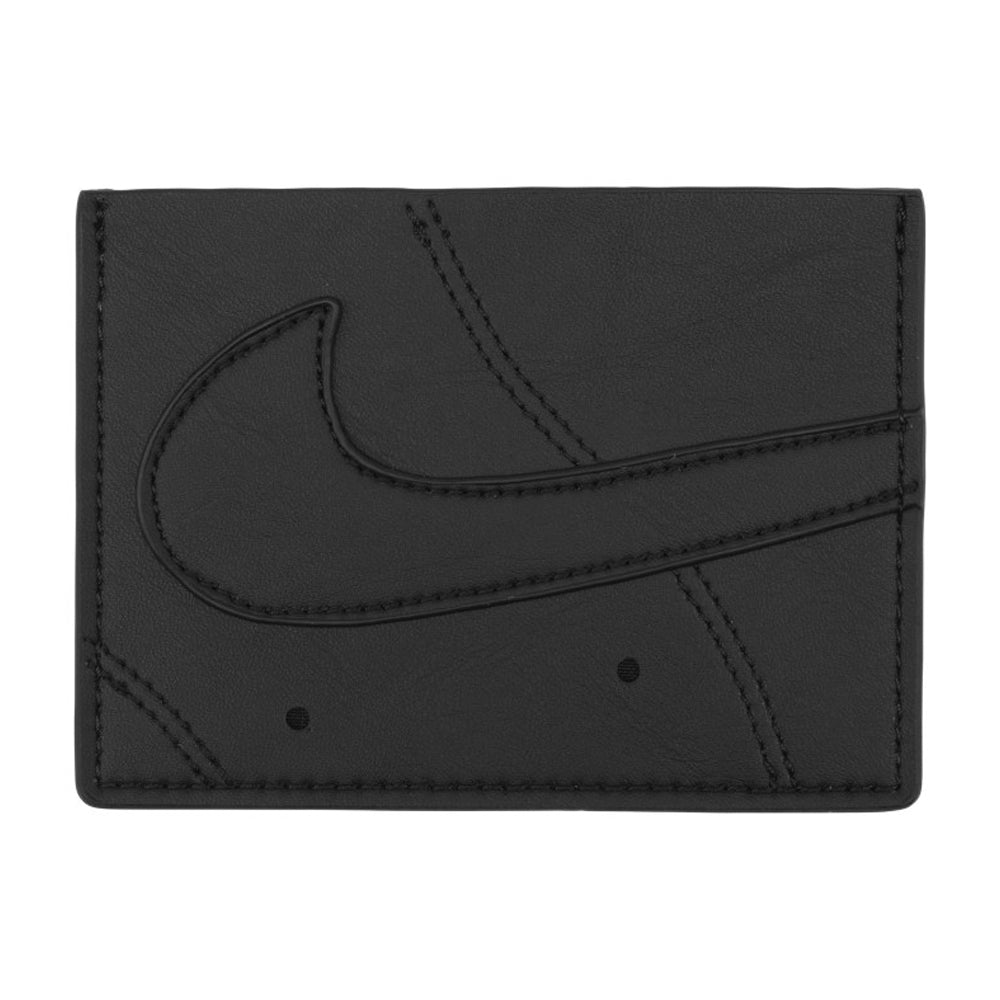 Black - Front - Nike Icon Air Force 1 Card Wallet