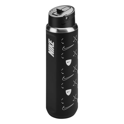 Black - Back - Nike SS Recharge Logo 710ml Bottle