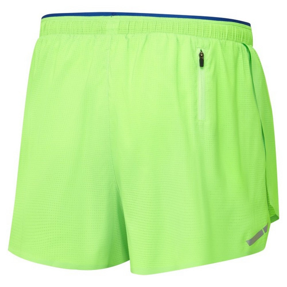 Fluorescent Green - Back - Ronhill Mens Tech Race Shorts