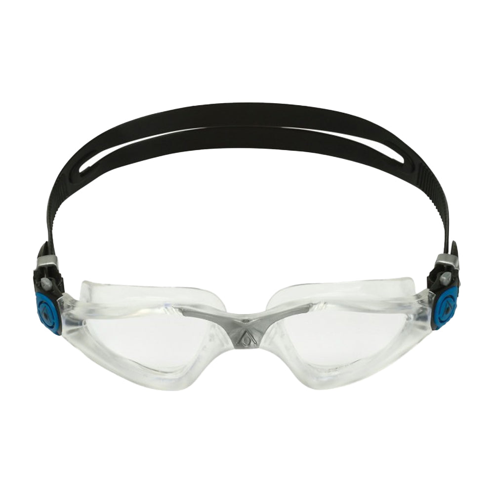Transparent-Petrol - Front - Aquasphere Kayenne Swimming Goggles
