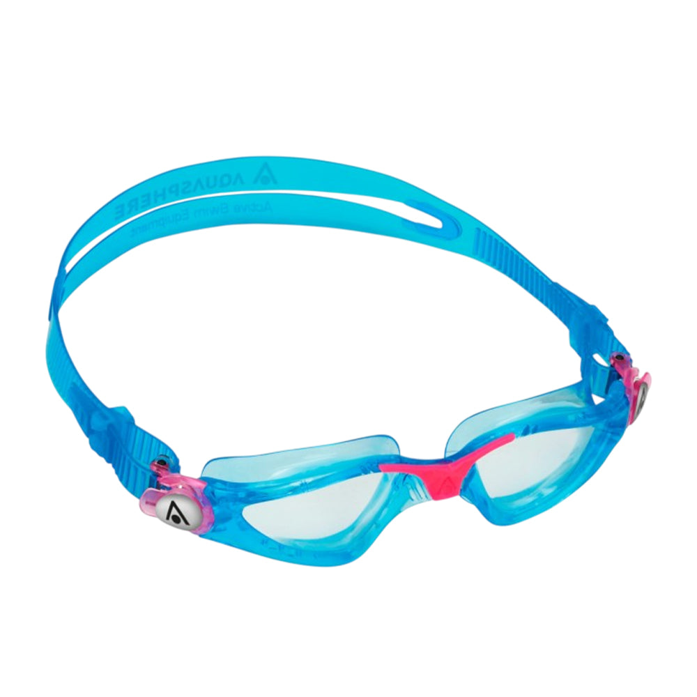 Turquoise-Pink - Front - Aquasphere Childrens-Kids Kayenne Swimming Goggles