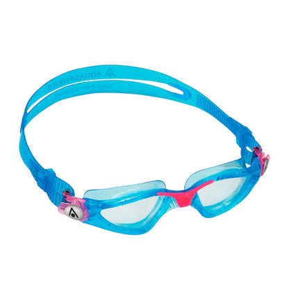 Turquoise-Pink - Front - Aquasphere Childrens-Kids Kayenne Swimming Goggles