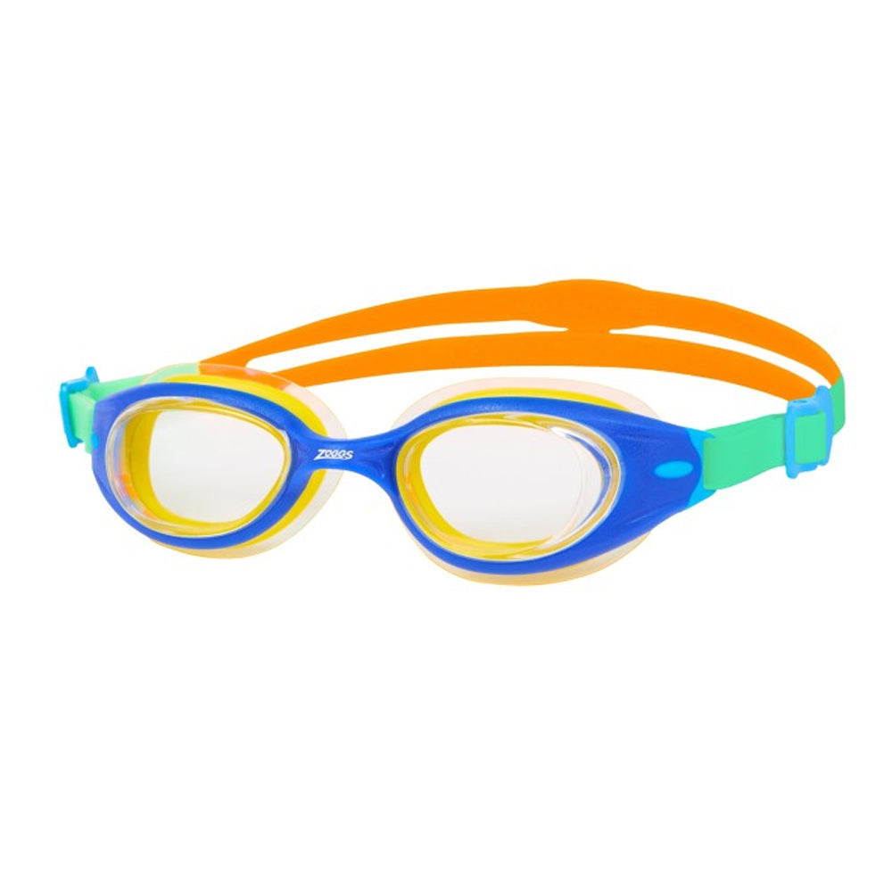 Blue-Lime-Orange - Front - Zoggs Childrens-Kids Little Sonic Air 2.0 Swimming Goggles