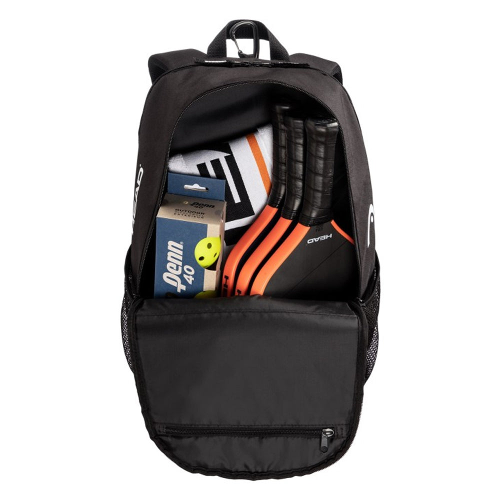 Black-White - Back - Head Tour Pickleball Backpack