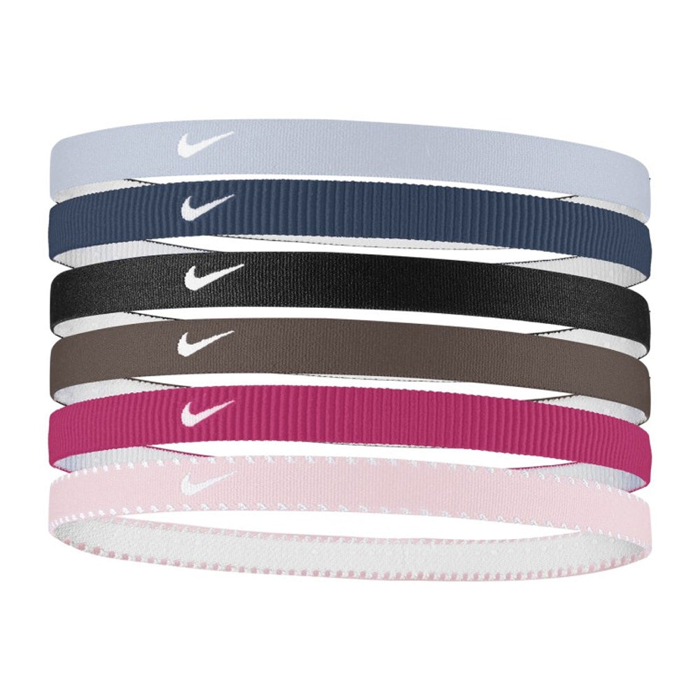 Multicoloured - Front - Nike Y Flex Classic Sport Headband (Pack of 6)