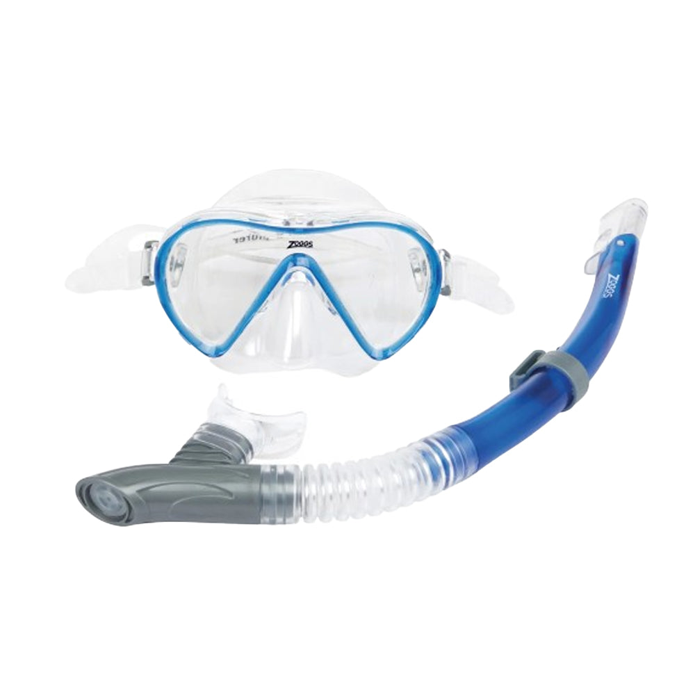 Blue - Front - Zoggs Unisex Adult Reef Explorer Snorkel Set