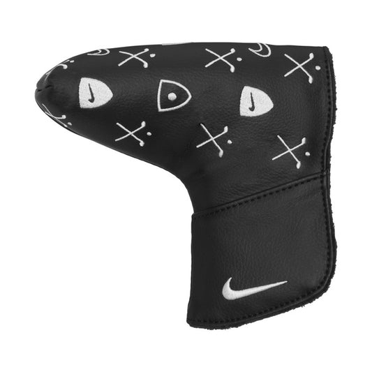 Black-White - Front - Nike Tour Blade Putter Head Cover