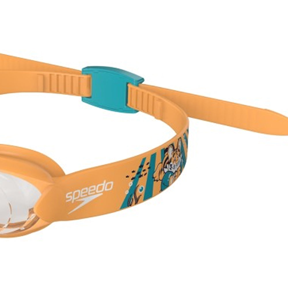 Orange-Green - Back - Speedo Baby Illusion Swimming Goggles