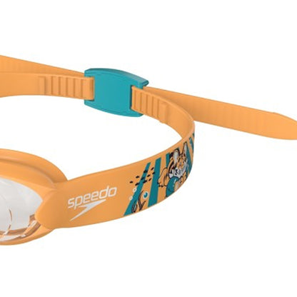 Orange-Green - Back - Speedo Baby Illusion Swimming Goggles