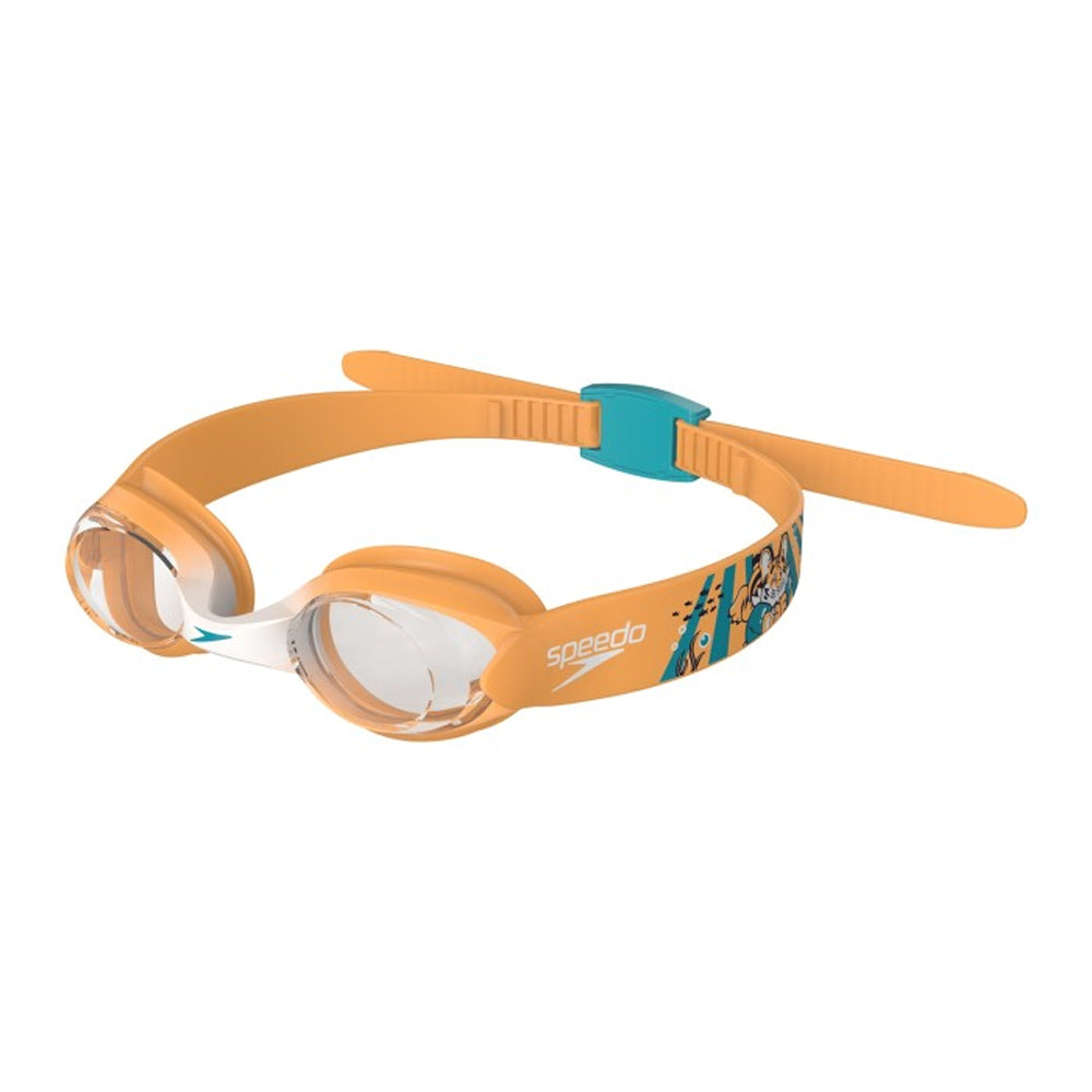 Orange-Green - Front - Speedo Baby Illusion Swimming Goggles