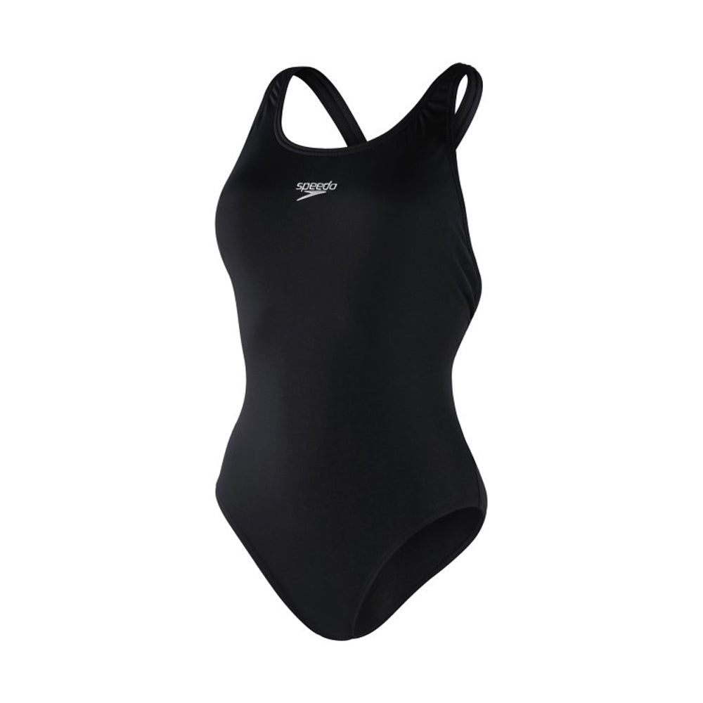 Black - Front - Speedo Womens-Ladies Endurance+ Powerback Costume