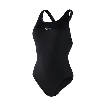 Black - Front - Speedo Womens-Ladies Endurance+ Powerback Costume