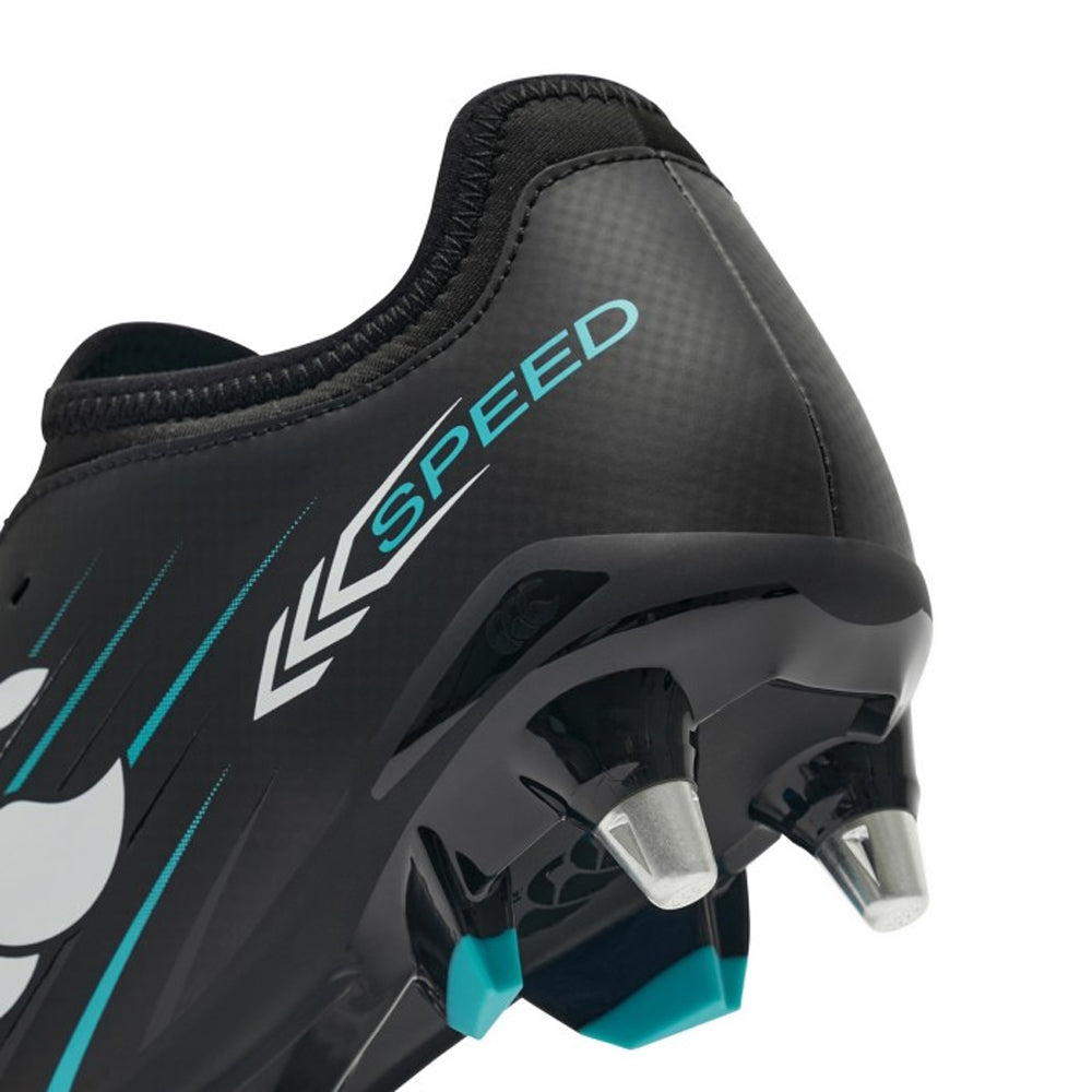 Black - Side - Canterbury Mens Speed Falcon 2.0 Team Soft Ground Rugby Boots