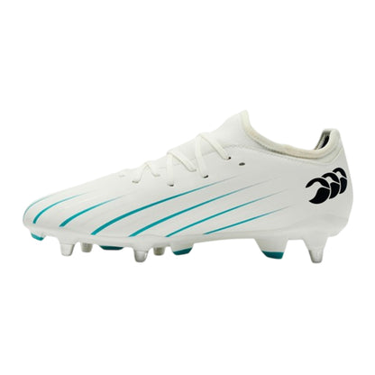 White - Side - Canterbury Mens Speed Falcon 2.0 Team Soft Ground Rugby Boots
