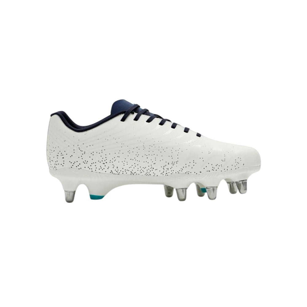 White - Front - Canterbury Mens Stampede Team Soft Ground Rugby Boots