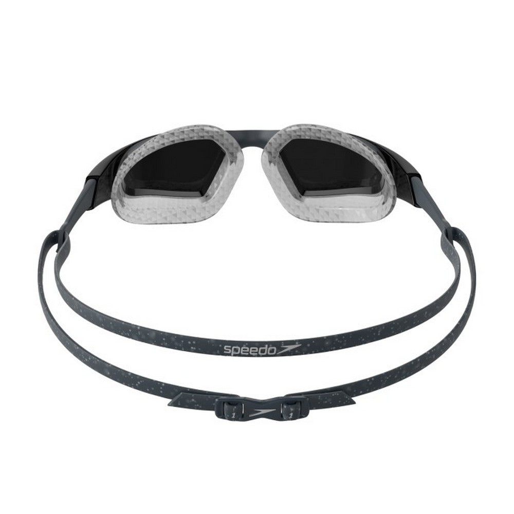 Silver - Back - Speedo Aquapulse Pro Mirrored Swimming Goggles