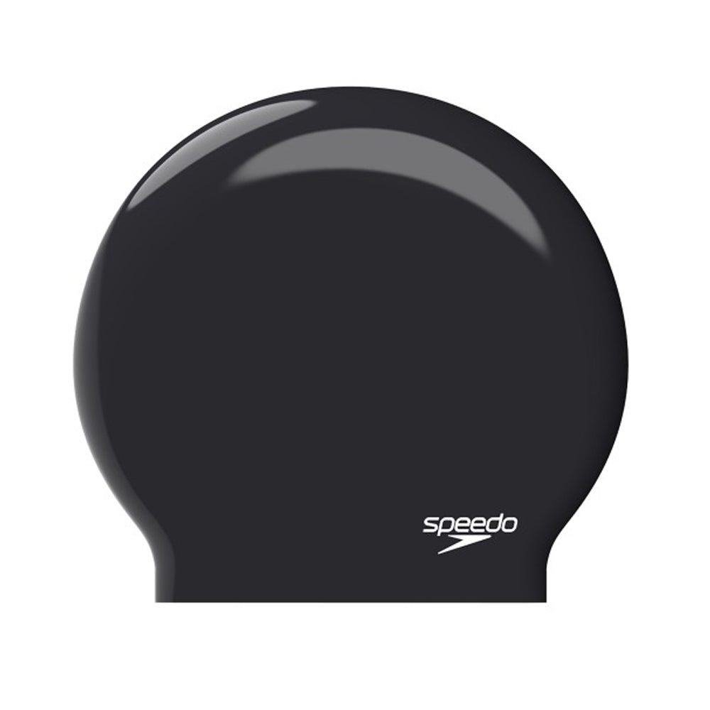 Black - Front - Speedo Unisex Adult Biofuse Protective Swim Cap