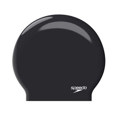 Black - Front - Speedo Unisex Adult Biofuse Protective Swim Cap