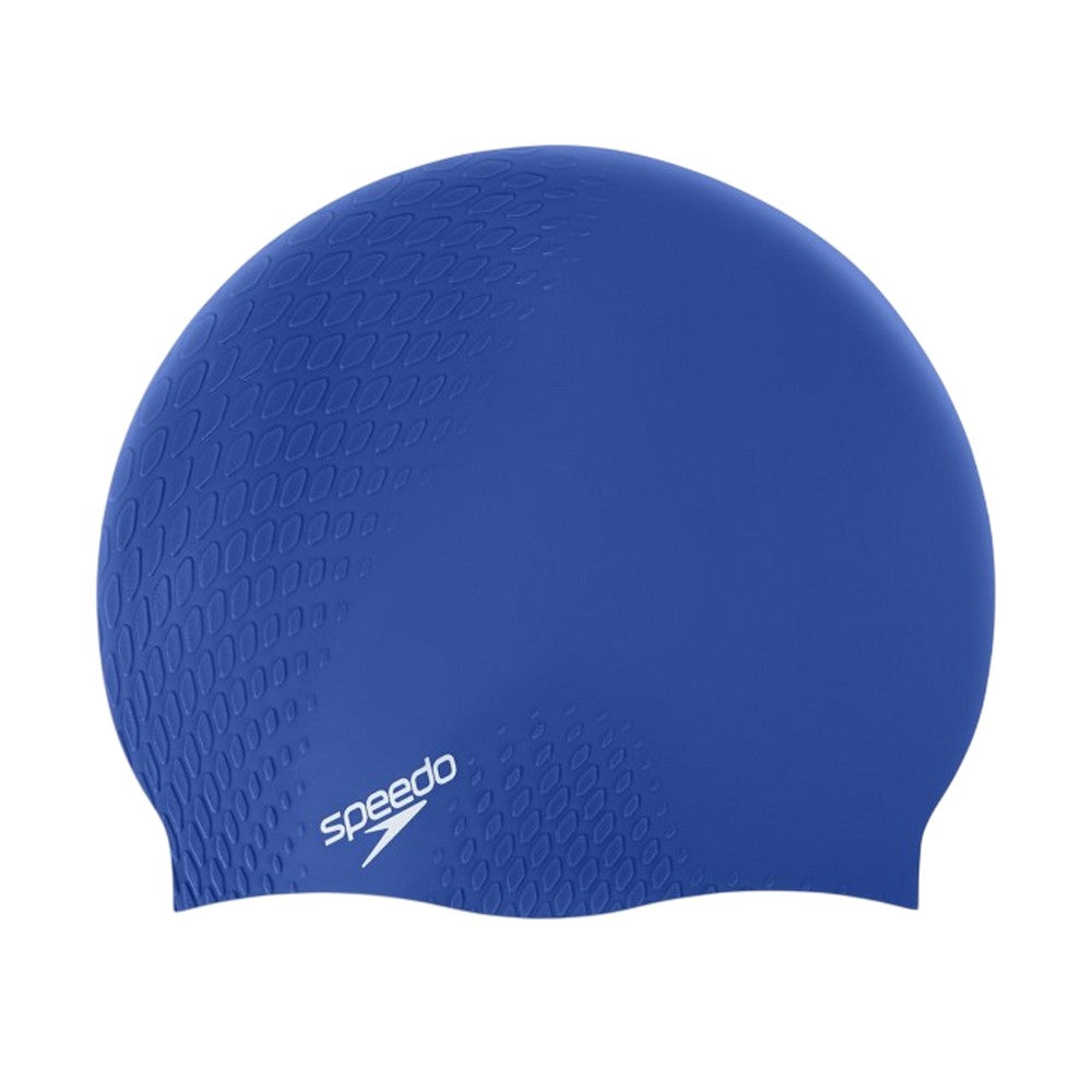 Blue - Front - Speedo Active+ Bubble Swimming Cap