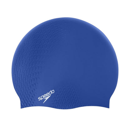 Blue - Front - Speedo Active+ Bubble Swimming Cap