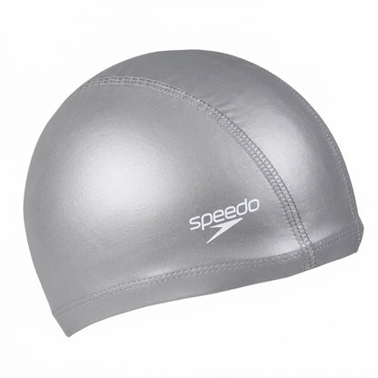 Silver - Front - Speedo Unisex Adult Pace Swimming Cap