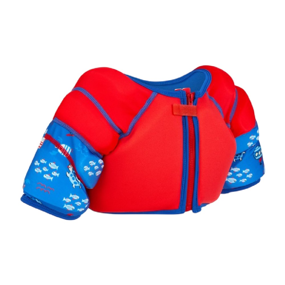 Red-Blue - Back - Zoggs Nautical Water Wing Vest