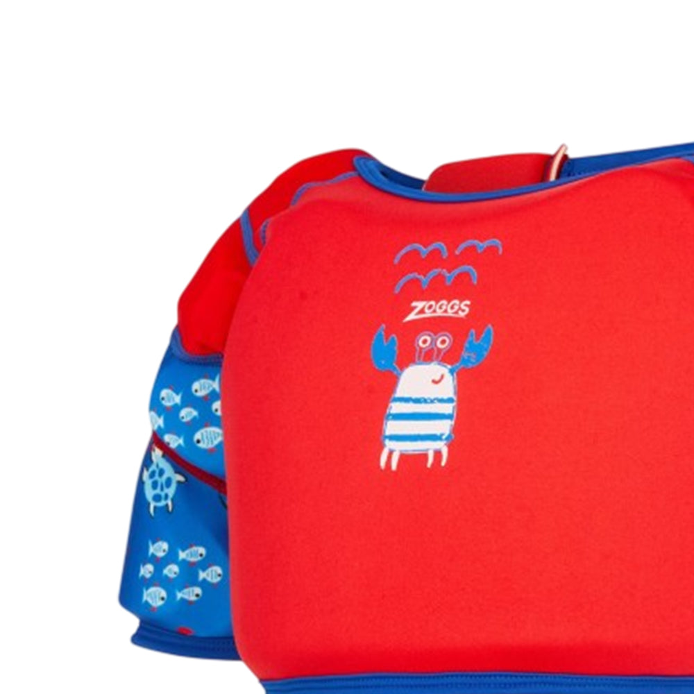 Red-Blue - Side - Zoggs Nautical Water Wing Vest