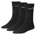 Black - Back - Puma Unisex Adults Crew Socks (Pack Of 3)