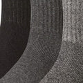 Grey - Back - Puma Unisex Adults Crew Socks (Pack Of 3)