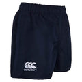 Navy - Side - Canterbury Childrens-Kids Professional Polyester Shorts
