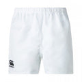 White - Front - Canterbury Childrens-Kids Professional Polyester Shorts