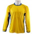 Yellow-Royal Blue - Front - Carta Sport Unisex Adult London Panel Jersey Football Shirt