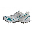 White-Turquoise - Front - Gunn And Moore Childrens-Kids Six 6 Cricket Shoes