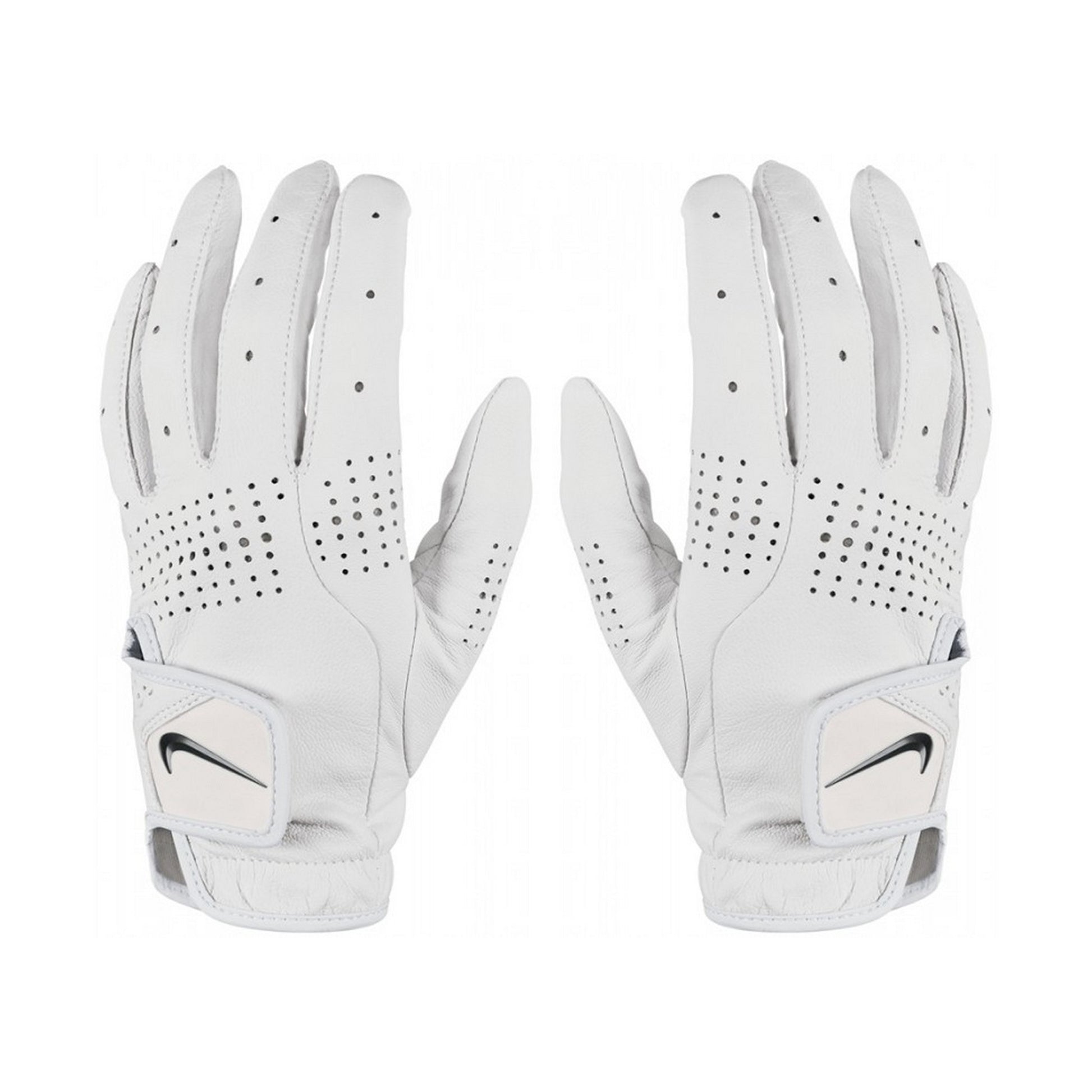 White-Black - Back - Nike Womens-Ladies Tour Classic III Leather 2020 Right Hand Golf Glove