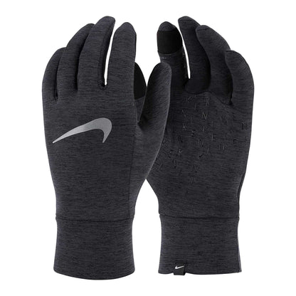 Black-Silver Marl - Side - Nike Mens Fleece Running Gloves