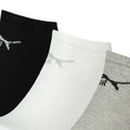 Grey-Black-White - Back - Puma Unisex Adult Trainer Socks (Pack of 3)