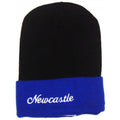 Black-Royal Blue - Front - Carta Sport Newcastle Beanie