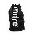 Black-White - Front - Mitre Nylon Football Bag