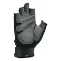 Black-White-Grey - Back - Nike Mens Ultimate Heavyweight Fitness Fingerless Gloves