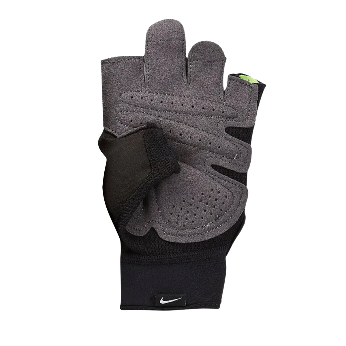 Black-White-Grey - Back - Nike Mens Ultimate Heavyweight Fitness Fingerless Gloves