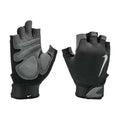 Black-White-Grey - Side - Nike Mens Ultimate Heavyweight Fitness Fingerless Gloves