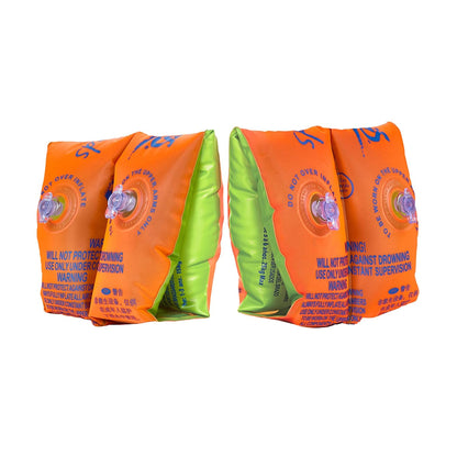 Orange-Green - Back - Zoggs Baby Swimming Armbands