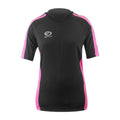 Black-Pink - Front - Optimum Womens-Ladies Nitebrite Cycling Jersey