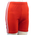 Scarlet-White - Front - Carta Sport Womens-Ladies Stripe Shorts