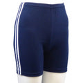 Navy-White - Front - Carta Sport Womens-Ladies Stripe Shorts
