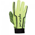 Fluorescent Green-Black - Front - Optimum Childrens-Kids Velocity Full Finger Rugby Gloves