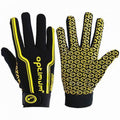 Yellow-Black - Front - Optimum Childrens-Kids Velocity Full Finger Rugby Gloves