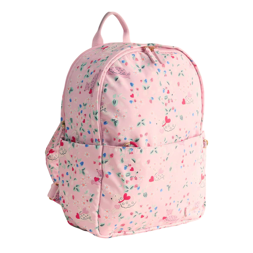 Pink - Front - Cath Kidston Floral Backpack