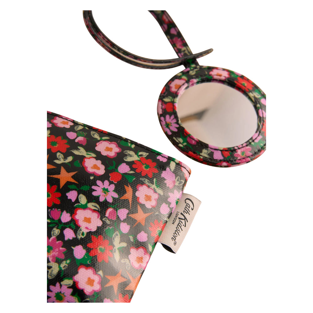 Black - Back - Cath Kidston Ditsy Floral Purse & Mirror